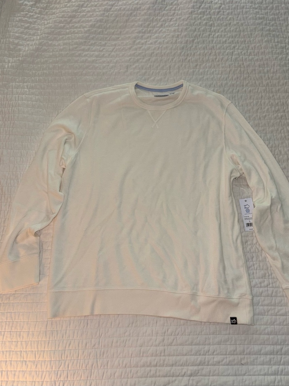 Southern Tide Men's Cream East Bay Crew - NWT
